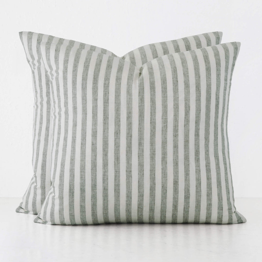 FRONTERA AWNING STRIPE CUSHION BUNDLES | ARMADA GREEN | 60X60