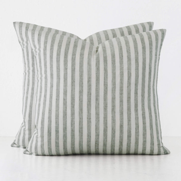FRONTERA AWNING STRIPE CUSHION BUNDLES | ARMADA GREEN | 60X60