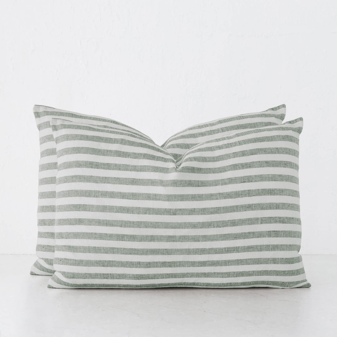 FRONTERA AWNING STRIPE CUSHION BUNDLES | ARMADA GREEN | 40X60