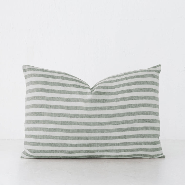 FRONTERA AWNING STRIPE CUSHION | ARMADA GREEN | 40X60