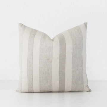 FRONTERA MULTI STRIPE CUSHION | DUNE BEIGE + LINEN | 40X60 | 50X50 | 60X60