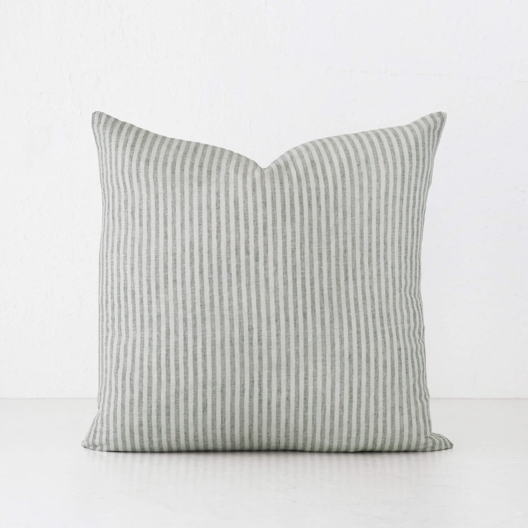 FRONTERA TICKING STRIPE | ARMADA GREEN | 40X60 | 50X50 | 60X60