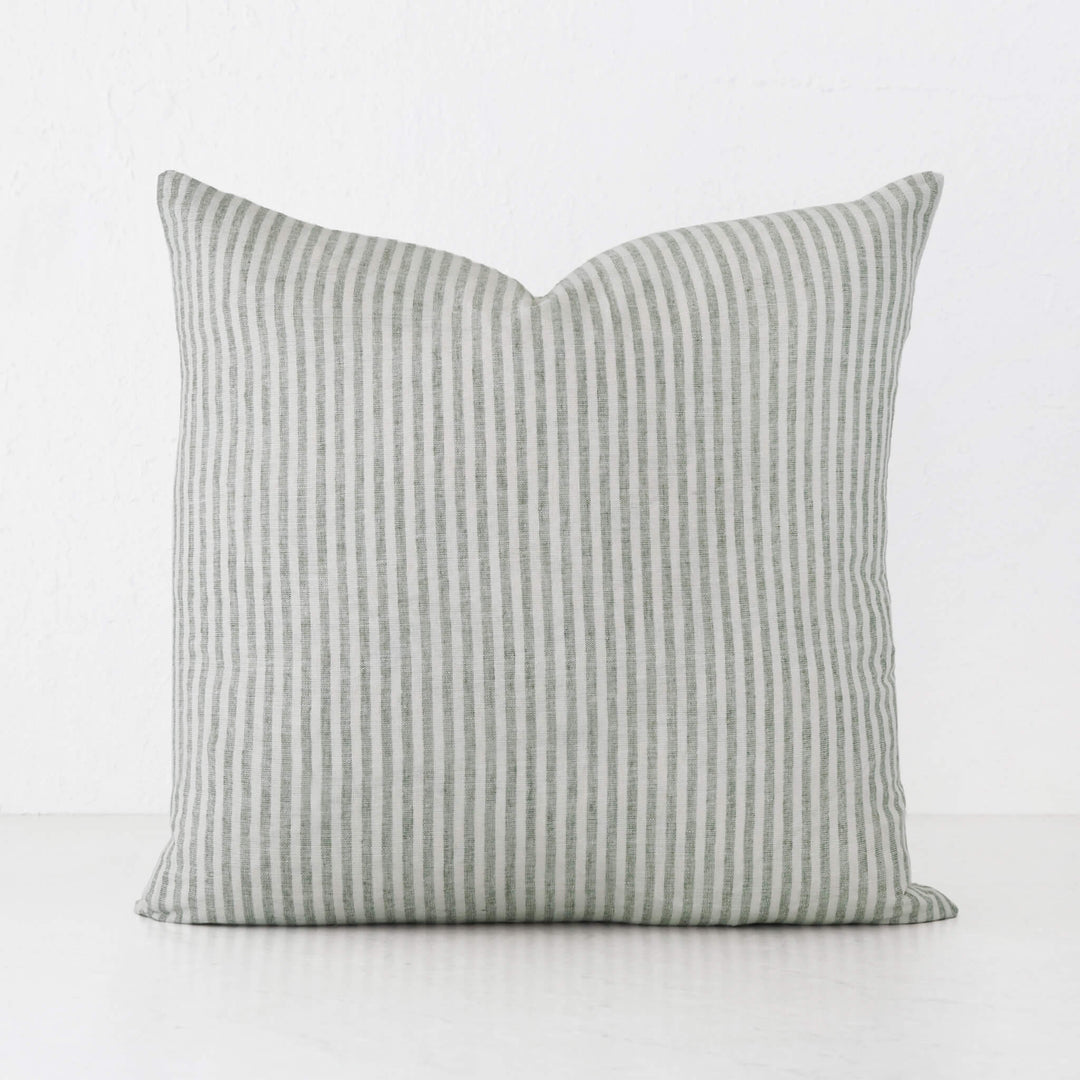 FRONTERA TICKING STRIPE | ARMADA GREEN | 40X60 | 50X50 | 60X60