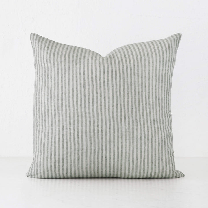 FRONTERA TICKING STRIPE | ARMADA GREEN | 40X60 | 50X50 | 60X60