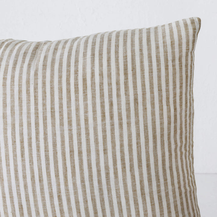 FRONTERA TICKING STRIPE | CHESTNUT MUSTARD | 40X60 | 50X50 | 60X60
