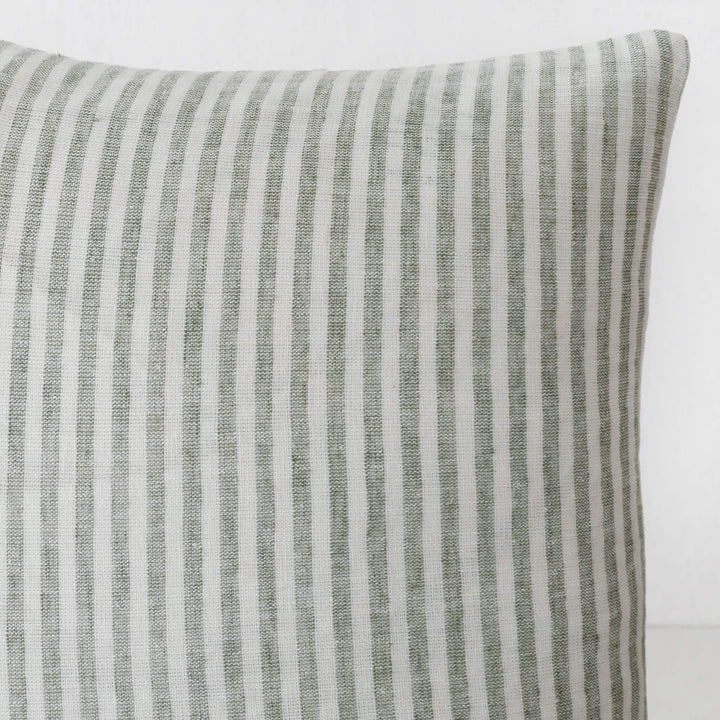 FRONTERA TICKING STRIPE | ARMADA GREEN | CLOSE UP