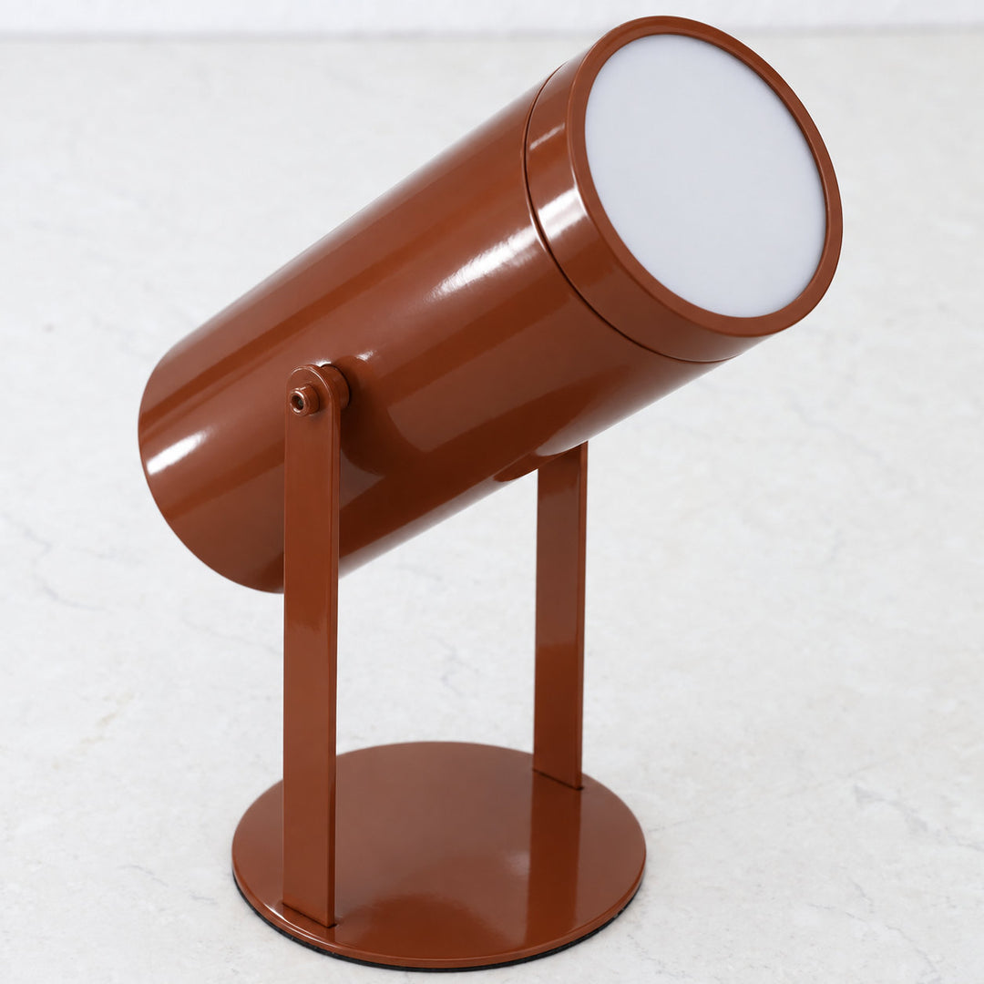 FERERRA LED RECHARGEABLE CYLINDER LAMP  |  23CM  |  BURNT TERRACOTTA