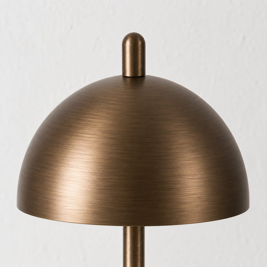 FONTAINES RECHARGEABLE INDOOR/OUTDOOR LED LANTERN  |  DARK BRASS