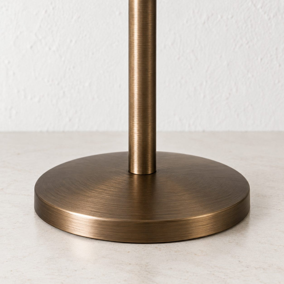 FONTAINES RECHARGEABLE INDOOR/OUTDOOR LED LANTERN  |  DARK BRASS