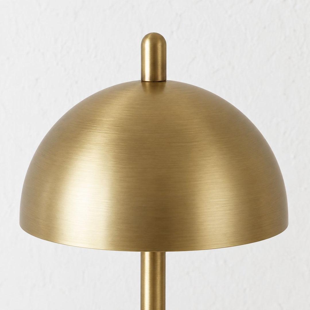 FONTAINES RECHARGEABLE INDOOR/OUTDOOR LED LANTERN  |  ANTIQUE BRASS