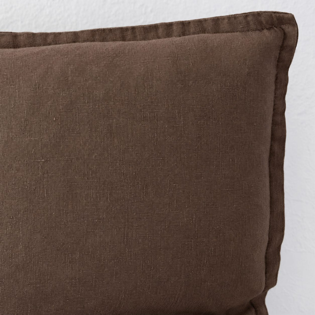 FRENCH LINEN CUSHION  |  OAKWOOD BROWN  |  40X60 | 50X50 | 60X60