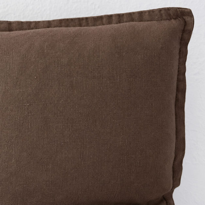 FRENCH LINEN CUSHION  |  OAKWOOD BROWN  |  40X60 | 50X50 | 60X60