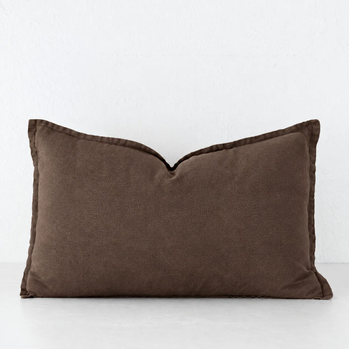 FRENCH LINEN CUSHION  |  OAKWOOD BROWN  |  40X60 | 50X50 | 60X60