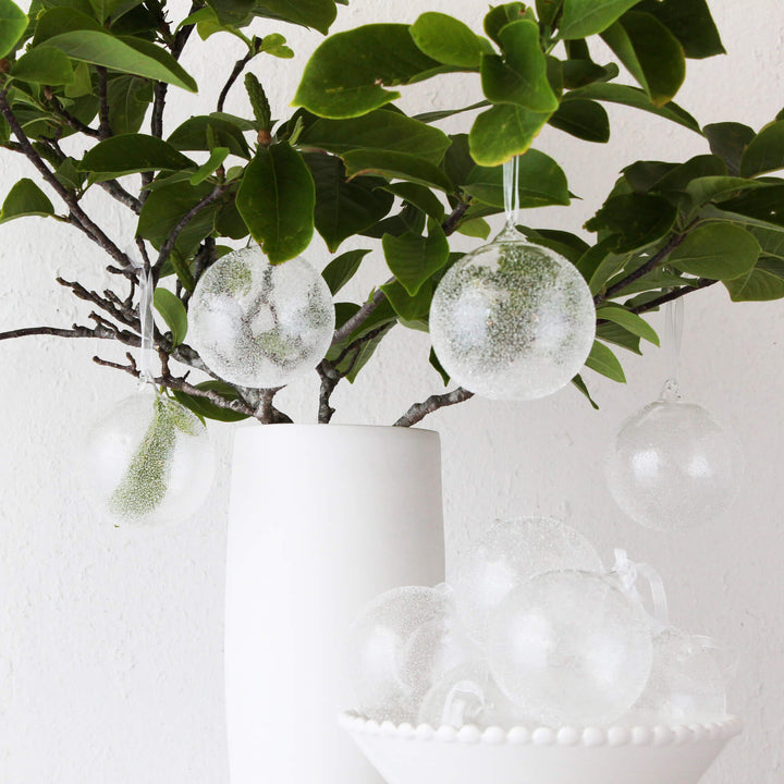 GLASS BAUBLE DECORATION  |  LARGE  |  SET OF 12