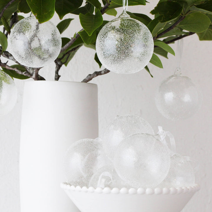 GLASS BAUBLE DECORATION  |  LARGE  |  SET OF 12