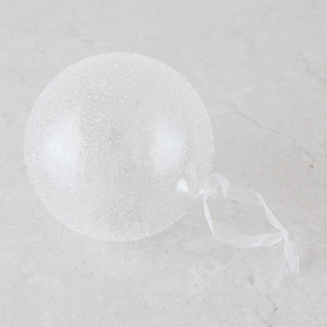 GLASS BAUBLE DECORATION  |  LARGE  |  CLOSE UP