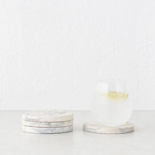 HADLEY OVAL RESIN COASTER  |  MARBLED STEEL + SAND