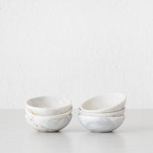 HADLEY RESIN PINCH BOWL BUNDLE X6  |  10CM  |  MARBLED STEEL + SAND