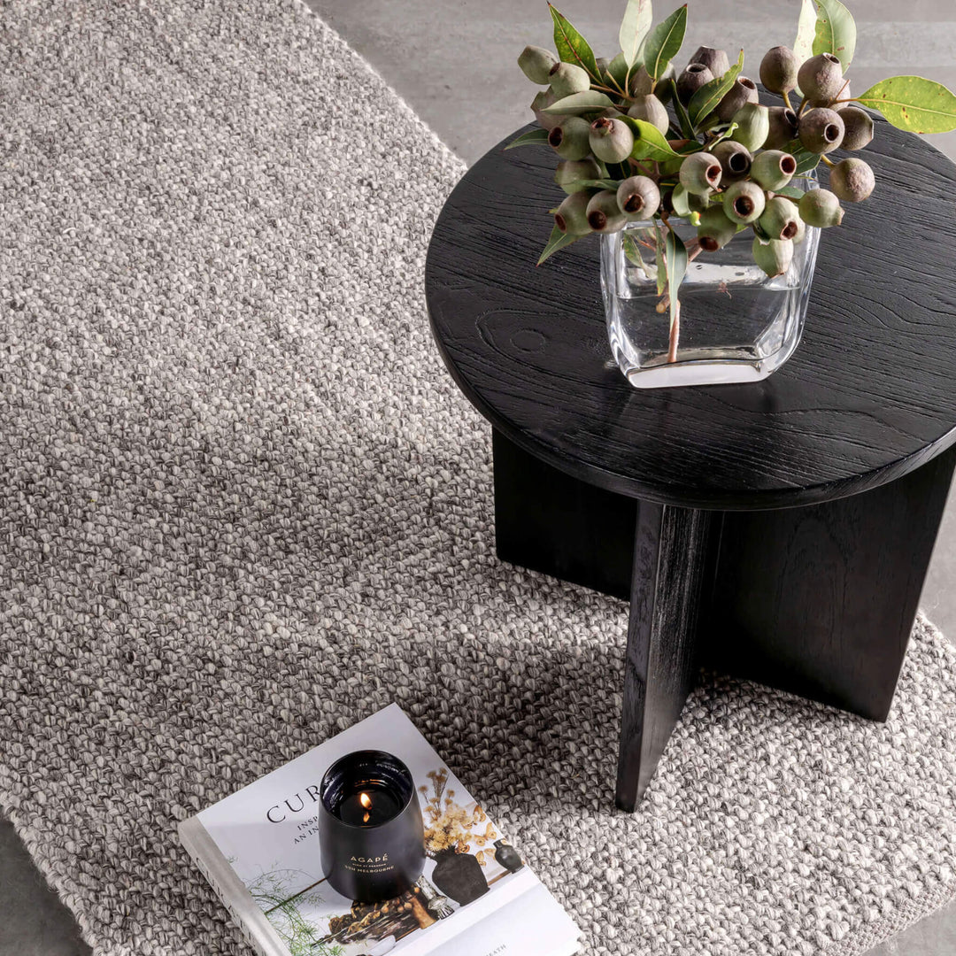 HAND TUFTED RUNNERS  |  ROMANA ASH GREY 80 X 350CM