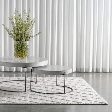 HAND TUFTED RUNNERS + RUGS  |  FRANCE SILVER