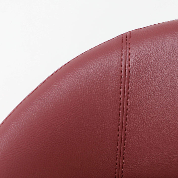 HAWLEY BAR CHAIR  |  BURNISHED CURRANT VEGAN LEATHER