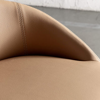 HAWLEY BAR CHAIR  |  CANYON TAN VEGAN LEATHER | STITCHING CLOSEUP