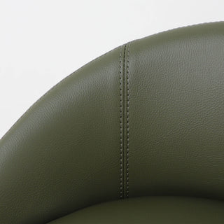 HAWLEY BAR CHAIR  |  MEDITERRANEAN DEEP OLIVE VEGAN LEATHER