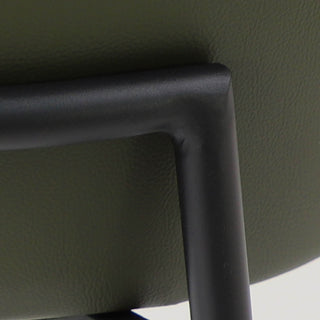 HAWLEY BAR CHAIR  |  MEDITERRANEAN DEEP OLIVE VEGAN LEATHER