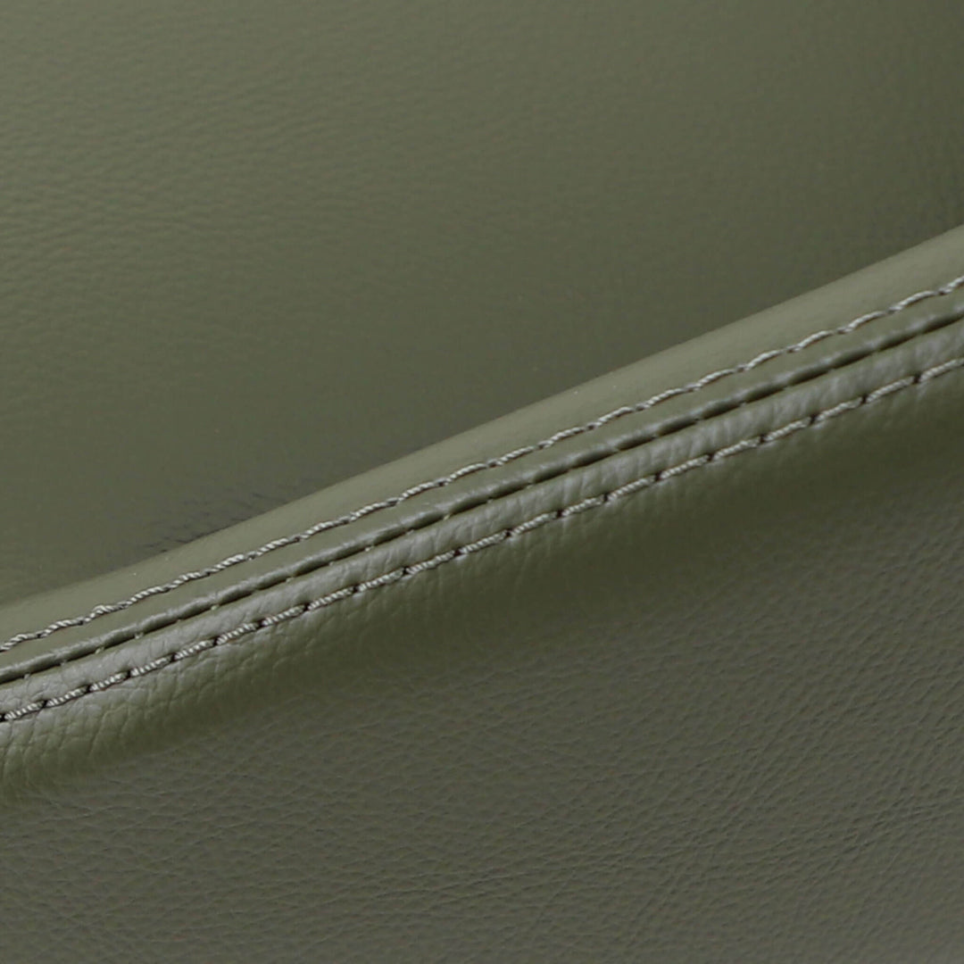 HAWLEY BAR CHAIR  |  MEDITERRANEAN DEEP OLIVE VEGAN LEATHER