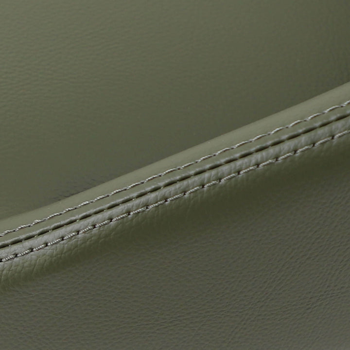 HAWLEY BAR CHAIR  |  MEDITERRANEAN DEEP OLIVE VEGAN LEATHER