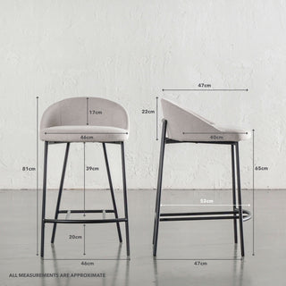HAWLEY BAR CHAIR  |  SANDY DRIFT WEAVE | MEASUREMENTS
