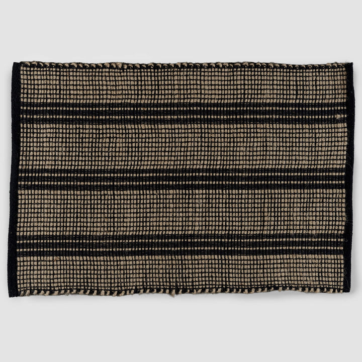 HAYMAN JUTE DOOR MAT  |  60 X 90  |  NATURAL + BALTIC STONE STRIPE
