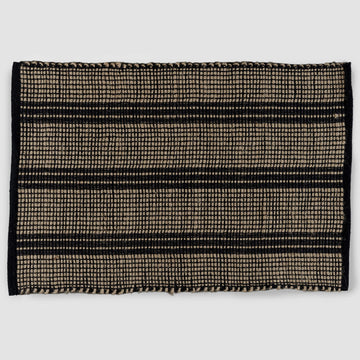 HAYMAN JUTE DOOR MAT  |  60 X 90  |  NATURAL + BALTIC STONE STRIPE