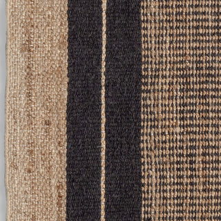 HAYMAN JUTE RUG  |  NATURAL + BALTIC STONE - 200 X 300CM - close up