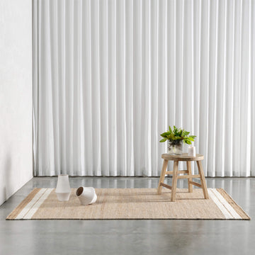 HAYMAN JUTE RUGS  |  NATURAL + OATMEAL