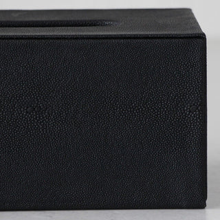 HUNTER PYTHON RECTANGLE TISSUE BOX HOLDER  |  BUNDLE X2  |  BLACK NOIR