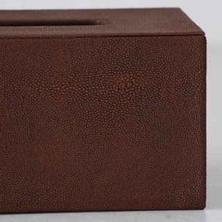 HUNTER PYTHON RECTANGLE TISSUE BOX COVER  |  BUNDLE X2  |  DARK WALNUT