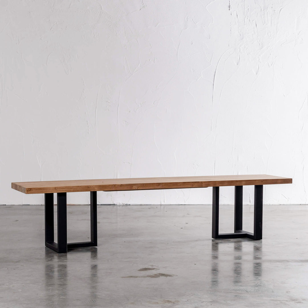 HALMSTAD INDOOR TEAK BENCH SEAT | 280CM