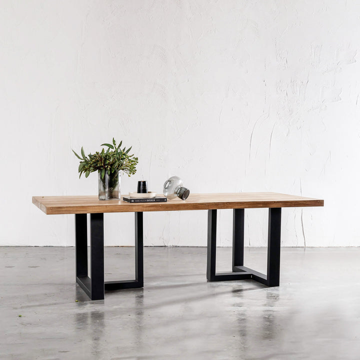 HALMSTAD INDOOR TEAK DINING TABLE | 260CM