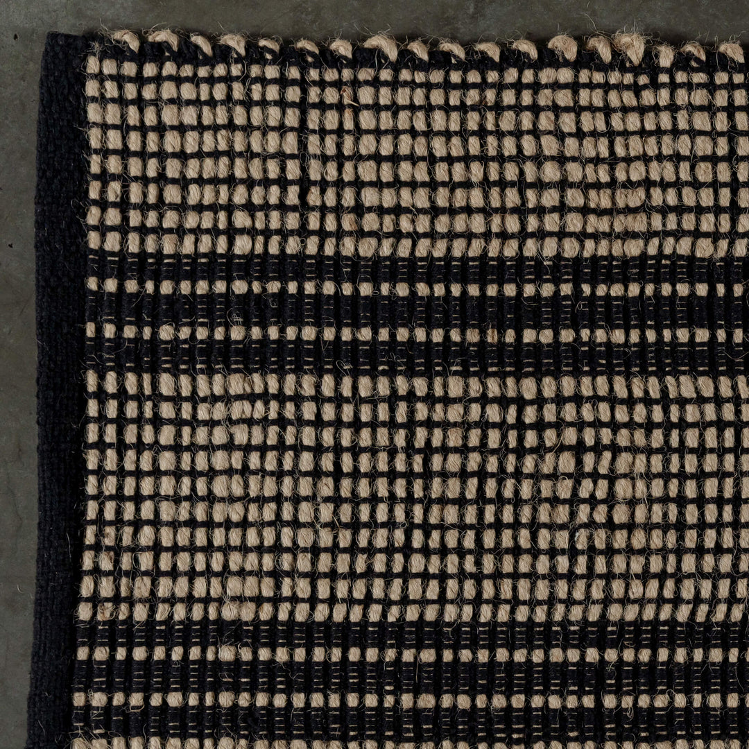 HAYMAN JUTE RUNNERS  |  NATURAL + BALTIC STONE STRIPE