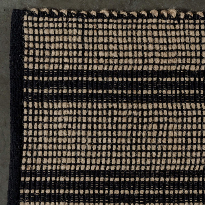 HAYMAN JUTE RUNNERS  |  NATURAL + BALTIC STONE STRIPE