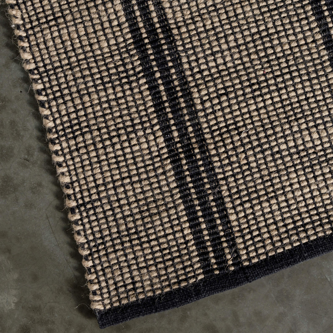 HAYMAN JUTE RUNNERS  |  NATURAL + BALTIC STONE STRIPE