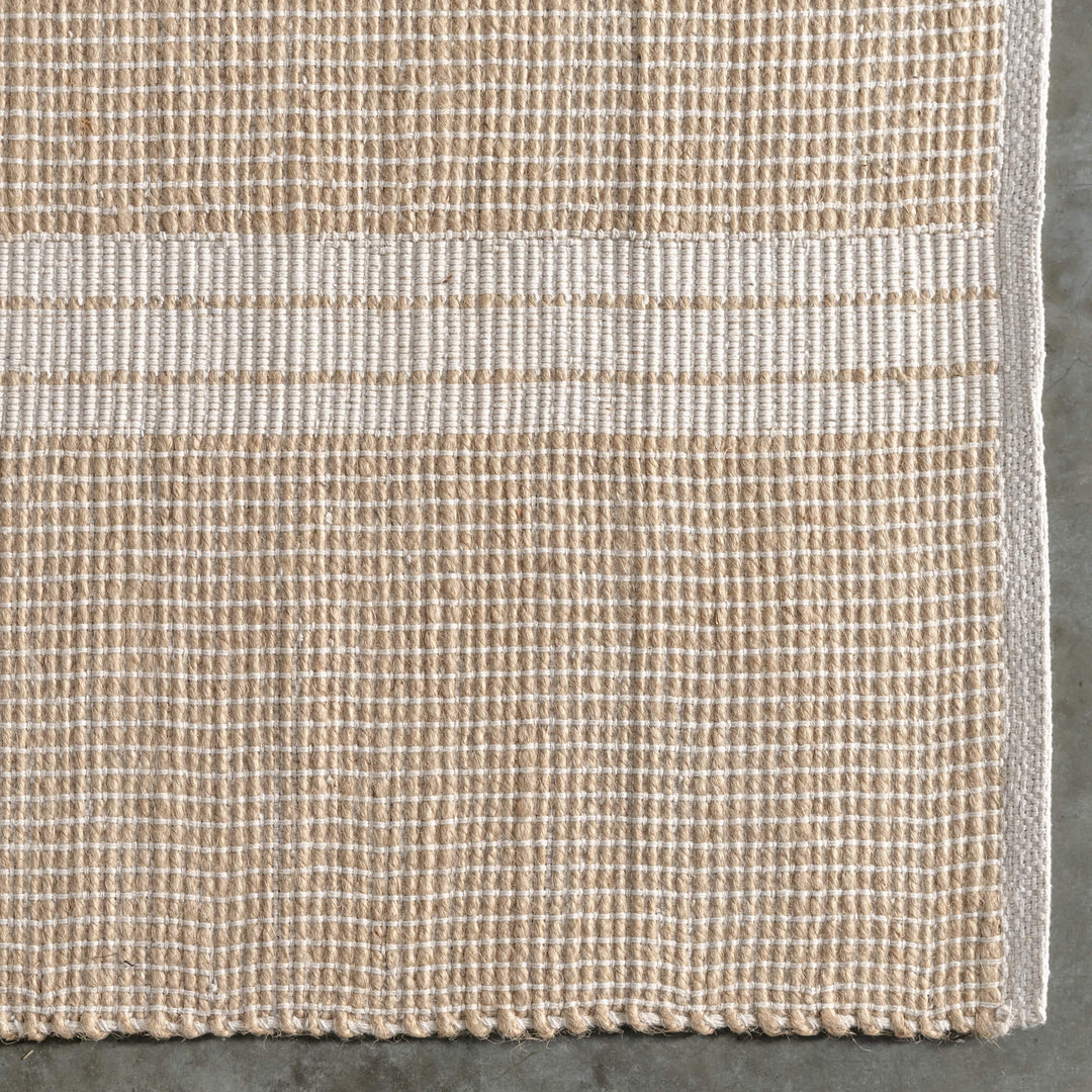 HAYMAN JUTE RUGS  |  NATURAL + OATMEAL STRIPE