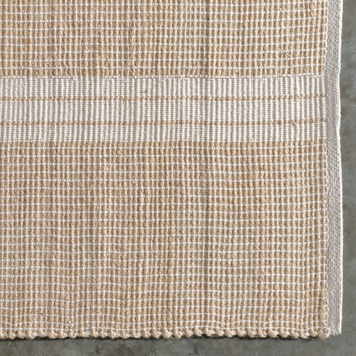 HAYMAN JUTE RUGS  |  NATURAL + OATMEAL STRIPE
