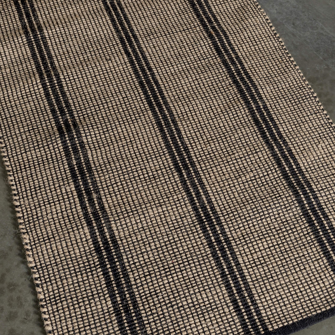 HAYMAN JUTE RUNNERS  |  NATURAL + BALTIC STONE STRIPE