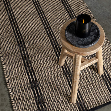 HAYMAN JUTE RUNNERS  |  NATURAL + BALTIC STONE STRIPE