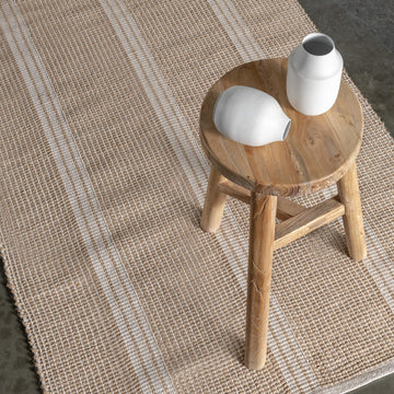 HAYMAN JUTE RUNNERS  |  NATURAL + OATMEAL STRIPE
