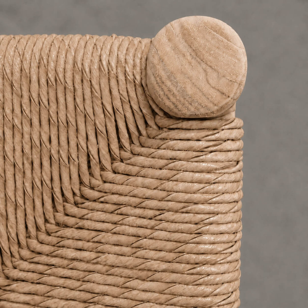 HERRINGTON DINING CHAIR | WOVEN WARM ASH + BLEACHED TEAK