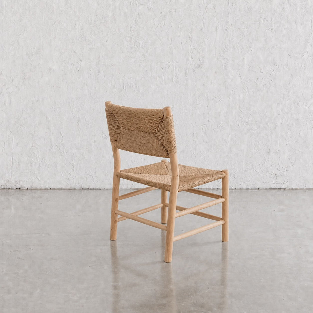 HERRINGTON DINING CHAIR | WOVEN WARM ASH + BLEACHED TEAK