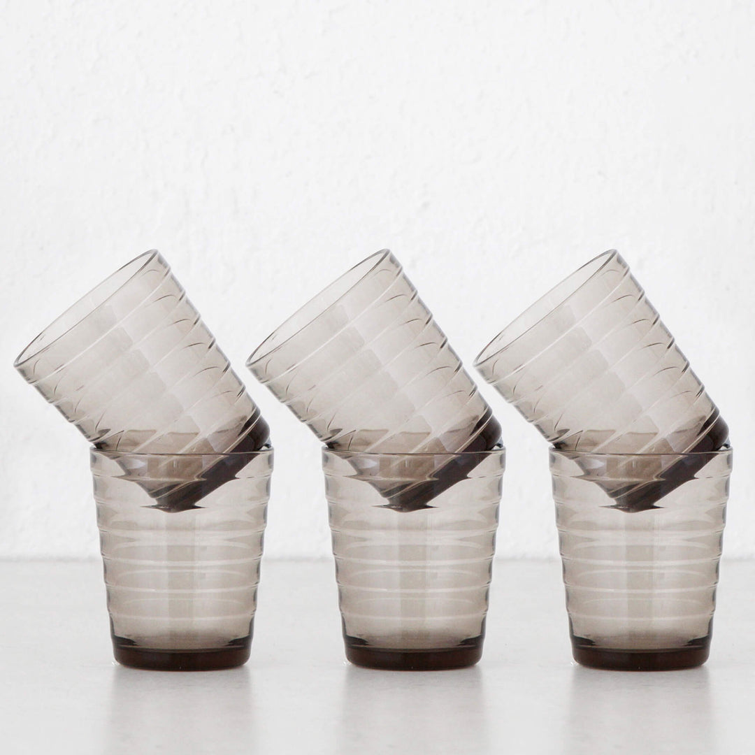 IITTALA | AINO AALTO TUMBLER GLASS LINEN | SET OF 6